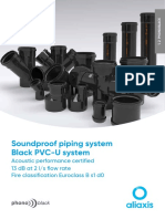 Soundproof Piping System Black PVC-U System