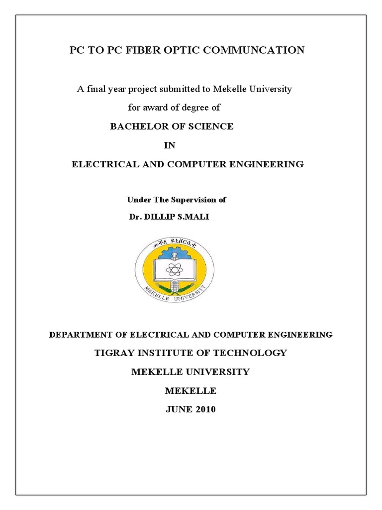 PC to PC Fiber Optic Communication Guide | PDF | Light Emitting Diode ...