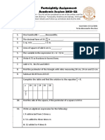 Fortnightly Assignment - Revision For PT 2 - GR 6