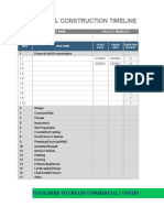 Commercial Construction Timeline Template