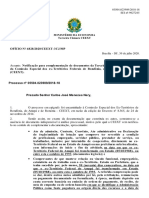 Notificação para complementação de documentos da CEEXT