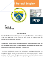 Virtual Retinal Display: by Harish.S 1DS07CS403