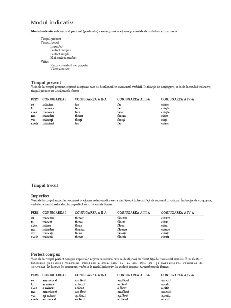 Modul Indicativ | PDF