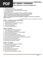 A2 Key - Speaking Part 2 PDF | PDF