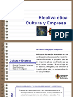 Cultura y Empresa Presentación Del Curso.
