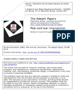 The Adelphi Papers: Cold War Intervention