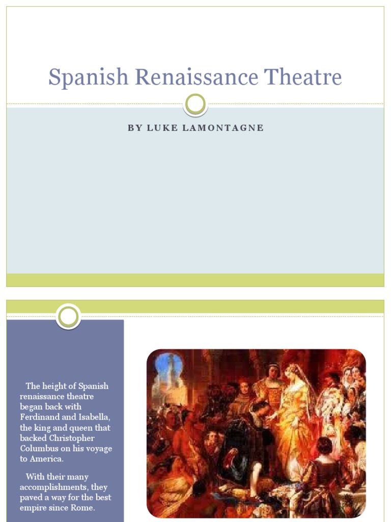 Spanish Renaissance Theatre | PDF