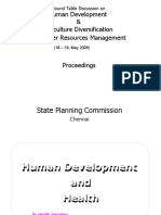 Human Development & Agriculture Diversification and Water Resources Management