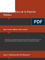 Ética en La Función Pública