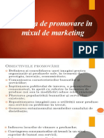 Politica de promovare în mixul de marketing