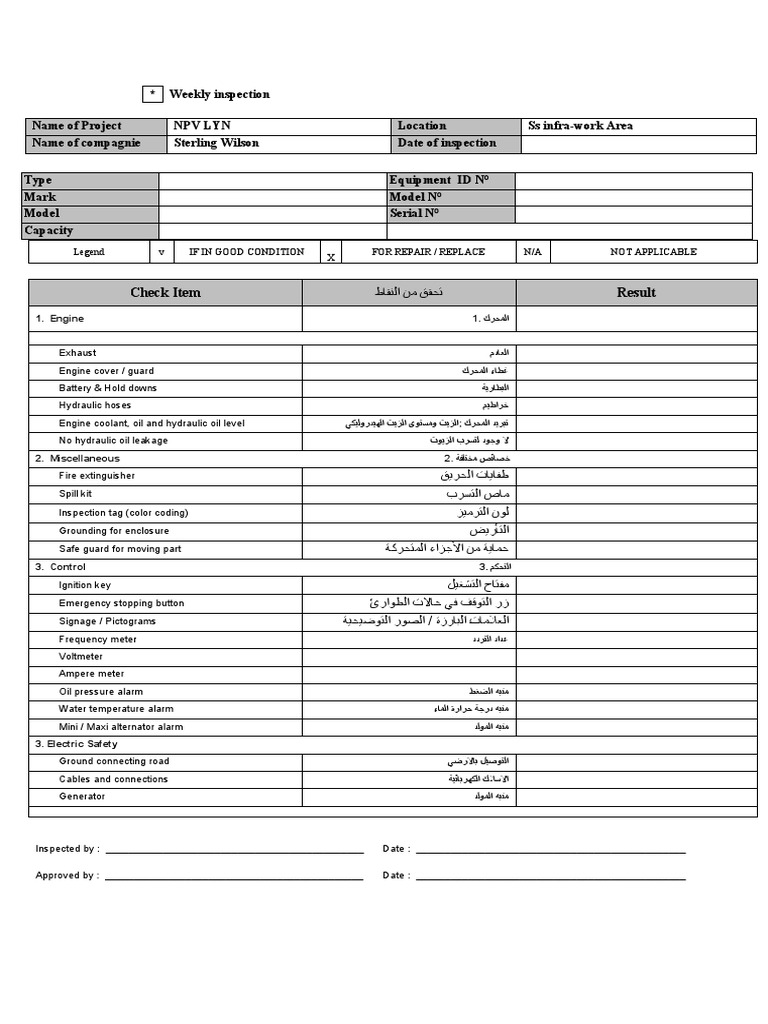 DG Checklist | PDF