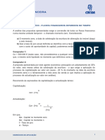 Anßlise Financeira - Fluxos financeiros diferidos no tempo - SoluþÒo