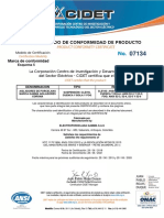 Certificados 07134F PORCELANA SUSPENS