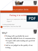 Communication Skills: Putting It in Writing