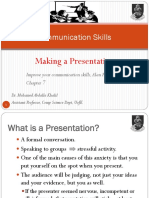 Communication Skills: Making A Presentation