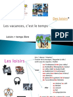 Les Loisirs Powerpoint