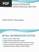 Information System and Technologies in Retail Sector: PRESENTED BY-Samar Sarabhai