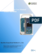 Operation Manual of Bd 8000 Infusion Pump