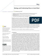 Pricing ESG Equity Ratings and Underlying Data in Listed Real Estate Securities