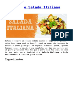 Receita de Salada Italiana