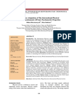 Indonesian Adaptation of The International Physical Activity Questionnaire (IPAQ) : Psychometric Properties