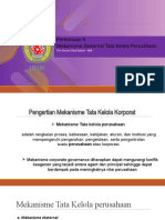 Pertemuan 10 Mekanisme Eksternal Tata Kelola Perusahaan