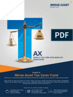 Mirae Asset Tax Saver Fund: While You Aim For Wealth Creation!