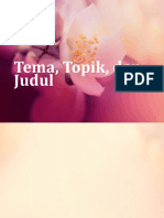 Meteri 10 - Topik, Tema, Dan Judul