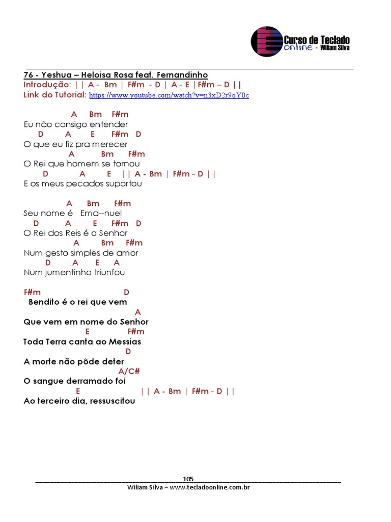 Cifra Yeshua PDF Jesus Amor