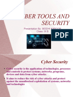 Cyber Tools and Security: Presentation By: SIDDHI KAPOOR Class: IX B