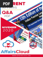 Current Affairs Q&A PDF - November 2020 by AffairsCloud