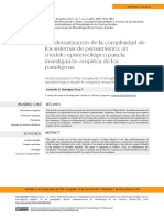 2. Problematizacio_n de la complejidad de los sistemas de pensamiento- un modelo epistemolo_gico para la investigacio_n empi_rica de los paradigmas