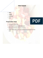 Fruit Salad Ingredients - Preparation Steps - : Banana Apples 3 Oranges Strawberries Grapes