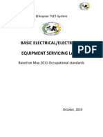 Servicio de Mantenimiento Básico de Equipo Eléctrico o Electrónico