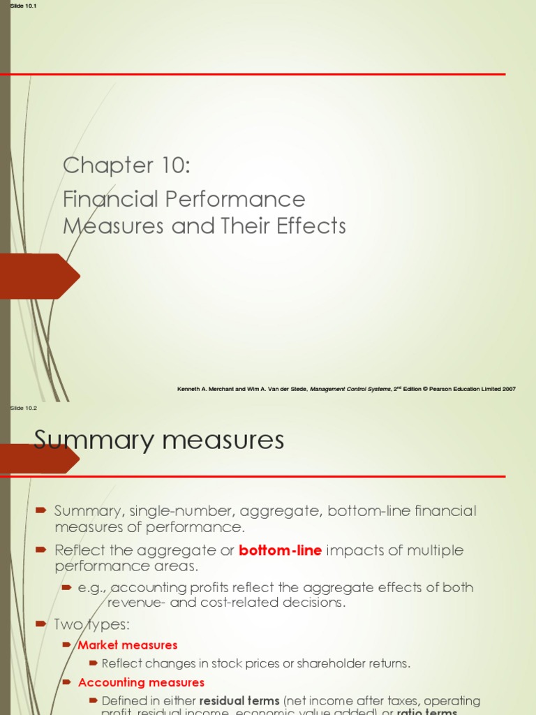 Financial Performance Measures and Their Effects: ND ND | PDF | Return ...