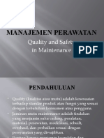 MANAJEMEN PERAWATAN 09 - Quality and Safety