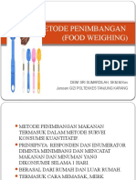 Metode Penimbangan Food Weighing