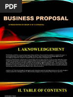 Business Proposal: A Presentation of Group Iv of 11-Stem (Pm2)