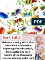 Basic Hand Stitches