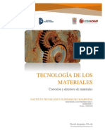 Tecnología de Los Materiales Investigación Corrosión y Deterioro de Los Materiales