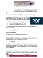 Inversiones temporales: renta fija, variable y sociedades de inversión