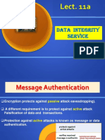 Lect. 11a: Data Integrity Service