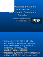The Metabolic Syndrome From Insulin Resistance To Obesity and Diabetes