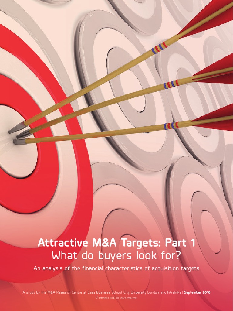 Attractive M&a Targets PART 1 v2 PDF Mergers And Acquisitions