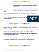 Introduction To Microstructure: Crystal Structure and Its Microstructure