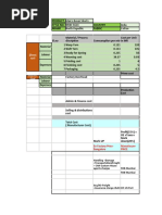 Denim Jeans Costing Sheet Excel Template | PDF