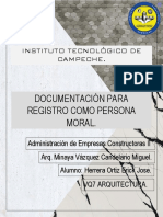 Documento para Registro Como Persona Moral