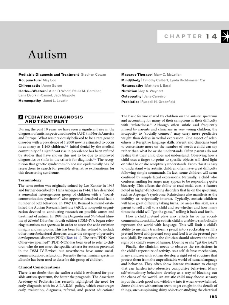 Autism | PDF | Autism | Autism Spectrum