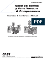 Lubricated 65 Series Rotary Vane Vacuum Pumps & Compressors: Operation & Maintenance Manual