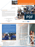 Post-Disaster Needs Assessment: Link With Humanitarian Assessments